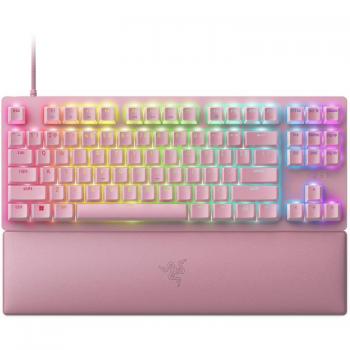 Razer Huntsman V2 TKL Teclado Mecánico Gaming RGB Switch Óptico Lineal Red Rosa Teclado Inglés