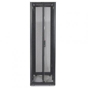 APC NetShelter SX 48U Black Server Rack Cabinet - Enclosed Floor Standing Design for Networking and Servers