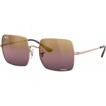 Ray-Ban RB1971 Square Polarized Sunglasses, Color: Gold (9202G9), Size: 54 MM, Gender: Women's, Style: Square