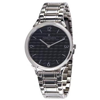 Pierre Cardin Pigalle Stripes Mens Silver Watch Cpi.2019 Stainless Steel - One Size