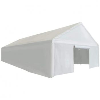 vidaXL Carpa Almacenamiento PE 6x12 m Blanca Cobertizo Carpa Galpón Almacenaje