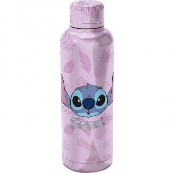 Botella Termo de Acero Inoxidable Stitch Palms 515ml Doble Aislamiento Reutilizable