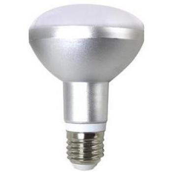 Silver Electronic Eco R80 LED Reflector Bulb - IP20 - 870lm - 10W (Equivalent to 80W) - E27 Base - 3000K Warm White - Energy Class A+