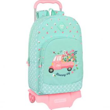 Mochila con carro Safta Pepa - Mochila Escolar Licencia Oficial con Diseño Ergonómico y Amplio Espacio de Almacenamiento