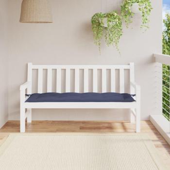 Cojín de Banco de Jardín Azul Marino 150x50x7 cm en Tela Oxford