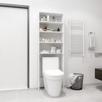 Armario para lavadora blanco 64x24x190 cm
