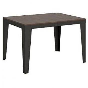 Mesa extensible 90x120/224 cm Flame Evolution estructura Nogal Anthracita