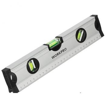 Nivel de Burbuja Workpro Aluminio 30 cm - Nivel de burbuja, material: aluminio, longitud: 30 cm, precisión: alta, diseño ligero y duradero, fácil de leer con burbujas visibles