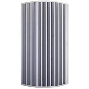 Mampara de ducha semicircular de PVC modelo Sharp, 75x75 cm, altura 185 cm, radio 55