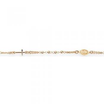 Amen Pulsera de plata 925, colección Rosari, color rosado, talla única, pulsera rosario