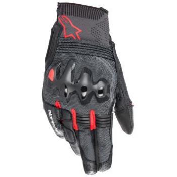 Alpinestars Morph Sport Short Cuff Leather and Stretch Fabric Motorcycle Gloves - Black/Red