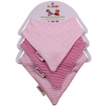 Mini - un babero bandana para las niñas, juego de 3