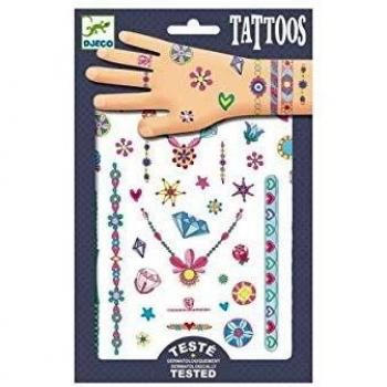 DJECO- Tatuajes Las Joyas de Jenni temporales, Multicolor