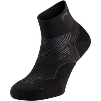 Calcetines Lurbel Distance Running Tobilleros Unisex Negros Talla S Transpirables Sin Costuras Anti-Ampollas