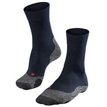 FALKE Women's TK2 Explore Hiking Socks, Merino Wool, Blue