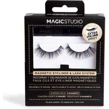 Magic Studio - Pestañas postizas magnéticas + eyeliner - Extra volume effect