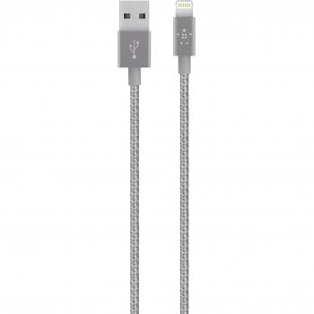 Belkin MIXIT - Cable metálico de Lightning a USB con certificación MFi para iPhone XS, XS Max, XR, X, 8/8 plus y otros