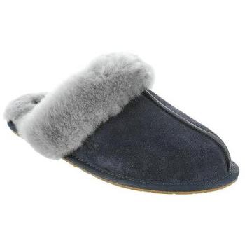 UGG Women's Scuffette II Intense Blue Suede Sheepskin Slipper