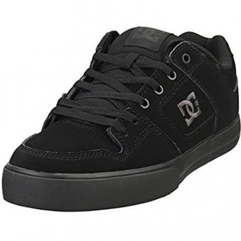 DC Shoes Pure Leather Sneakers for Men - Black/Pirate Black