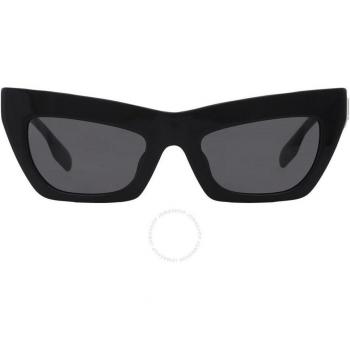 Burberry BE4405F Asian Fit 300187 Anteojos de Sol para Mujer Negros, Lentes de Sol Para Mujer Negros, Gafas de Sol para Mujer Negras, Ajuste Asiático 300187 Gafas