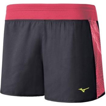 Mizuno Phenix Pr Square 4,0 Short Wos Pantalones Cortos de Running Para Mujer negro Black/Raspberry Wine Talla:XS