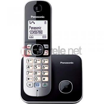 Teléfono Inalámbrico Panasonic KX-TG6811PDB DECT Negro con Identificador de Llamadas y Manos Libres