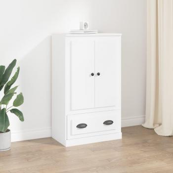 Aparador de madera contrachapada blanco 60x35,5x103,5 cm Mueble de Almacenaje de Salón Buffet para salón Armario Auxiliar Armario de Almacenamiento vidaXL