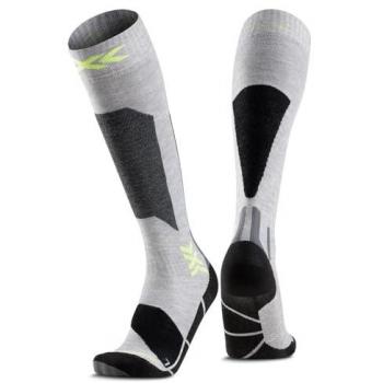 Calcetines X-Bionic Ski Discover OTC Gris y Negro Talla 42-44