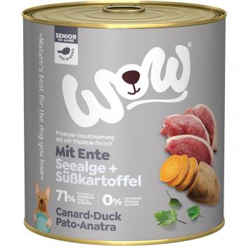 WOW Senior con pato 800 g - 24 x 800 g