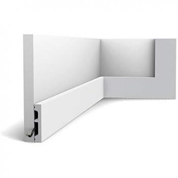Perfil Decorativo Orac SX157 200x1,3x6,6 cm RAL 9003 (Blanco de Seguridad)