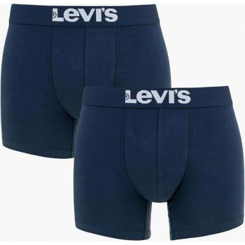 Levi's 2 pack sólido básico boxer brief - azul marino