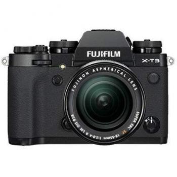 Fujifilm X-T3 - Cámara de objetivo intercambiable sin espejo, con sensor APS-C de 26,1 Mpx, video 4K/60p DCI, pantalla táctil, WIFI, Bluetooth, negro, Kit con objetivo XF18-55mm F2.8-4 R LM OIS