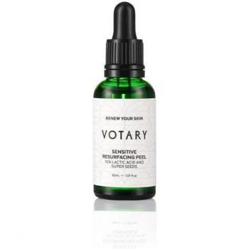 Votary Sensitive Resurfacing Peel with 10% Lactic Acid and Super Seeds - 30ml Exfoliating Treatment