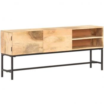 Aparador de madera maciza de mango 145x30x60 cm - Mueble de Almacenaje de Salón, Buffet para salón, Armario Auxiliar, Armario de Almacenamiento - VidaXL Marrón
