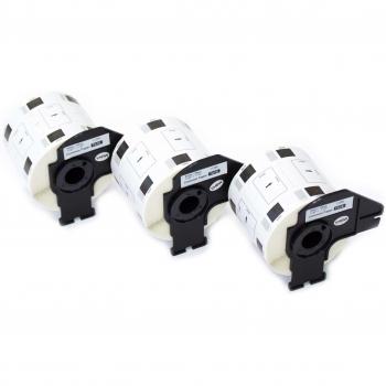 vhbw 3x Etiquetas Cinta adhesiva per Brother P-Touch QL-1050, QL-1050N, QL-1060, QL-1060N, QL-500, QL-500A, QL-500BS, QL-500BW, QL-550 por DK-11209.