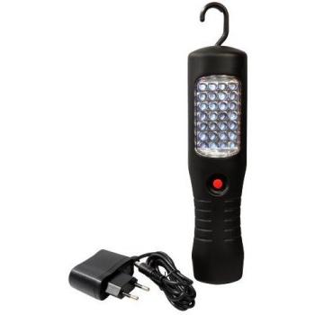 Lámpara de Taller Portátil LED 2,5W 28 LEDs Recargable 3,6V IP20 con Gancho Giratorio - AS-Schwabe 42412