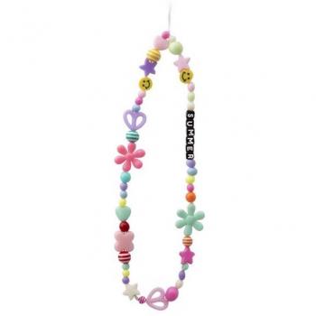 Correa de muñeca SBS Tebeads2 Multicolor con corazones morados para smartphone
