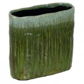Jarrón Verde Cerámica 32,5 x 15 x 31,5 cm