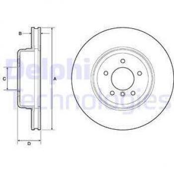 Disco de freno DELPHI BG9163C
