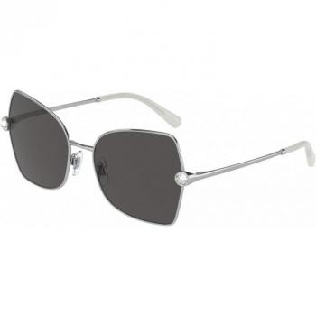 Dolce & Gabbana DG2284B 05/87 Women's Butterfly Silver Sunglasses Size 57