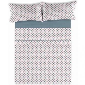 ESTELIA - Juego de sábanas Kima Color Rosa - Cama de 160