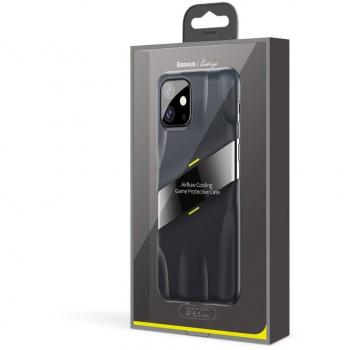 Funda Baseus iPhone 11 Color Gris con Sistema de Refrigeración Airflow Let's Go