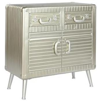 Aparador Home ESPRIT Plateado 80 x 39 x 82 cm, Multicolor, Estandar