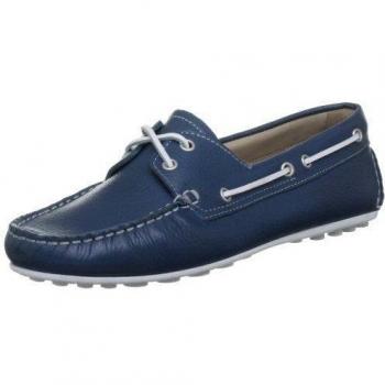 Ecco ECCO CUNO LADIES - Mocasines de cuero mujer, color azul, talla 36