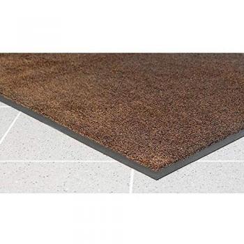 Estera atrapa suciedad para interiores, pelo de poliamida, 850 x 600 mm, color marrón (pack de 2)