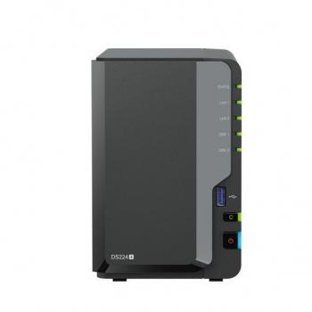 Synology DiskStation DS224+ 2-Bay NAS Server with Intel Celeron J4125, 2GB RAM, Gigabit Ethernet, Desktop Storage Solution