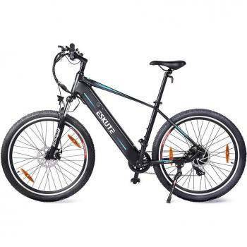 Bicicleta eléctrica ESKUTE Netuno 250 W, motor de cubo trasero, batería de 14.5Ah, bicicleta urbana, alcance de 65 millas