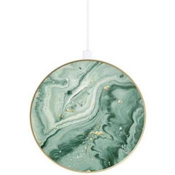 Cargador Inalámbrico Universal Qi iDeal of Sweden Mármol Verde Menta (10W)