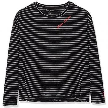 Pepe Jeans Rosemary Teen Camiseta, Negro