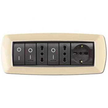 Placa Life Living Plast Avorio 7P